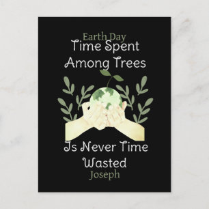 Carte Postale sauver notre terre, jour des terres, aimer la terr