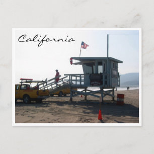 Carte Postale sauveteur californien