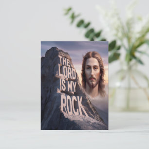 Carte Postale Sauveur Divin : Le Seigneur Est Mon Rocher