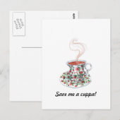 Carte Postale Sauvez / Faites de moi un Cuppa ! (Devant / Derrière)