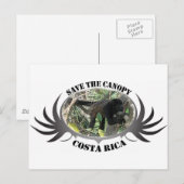 Carte Postale Sauvez la Canopée-Costa Rica (Devant / Derrière)