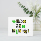 Carte Postale Sauvez la planète (Debout devant)
