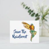 Carte Postale Sauvez La Rainforest (Debout devant)