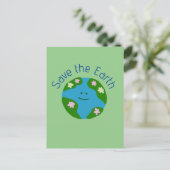 Carte Postale Sauvez la Terre (Debout devant)