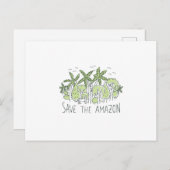 Carte Postale Sauvez l'amazone (Devant / Derrière)