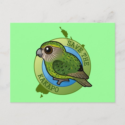 Carte Postale Sauvez le Kakapo (Devant)