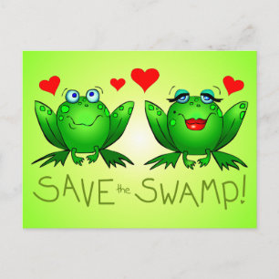 Carte Postale Sauvez le marais Twitchy et Beulah Green