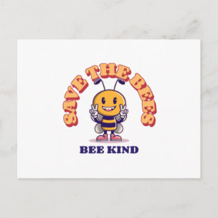 Carte Postale Sauvez Les Abeilles, Soyez Gentils - Abeille Douce