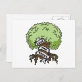 Carte Postale Sauvez Les Arbres (Devant / Derrière)