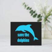 Carte Postale Sauvez les dauphins (Debout devant)