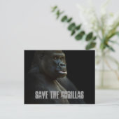 Carte Postale Sauvez Les Gorilles (Debout devant)