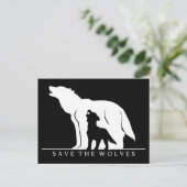 Carte Postale Sauvez les loups (Debout devant)