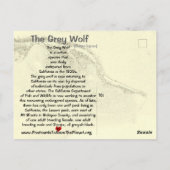 CARTE POSTALE SAUVEZ LES LOUPS ! - (Dos)
