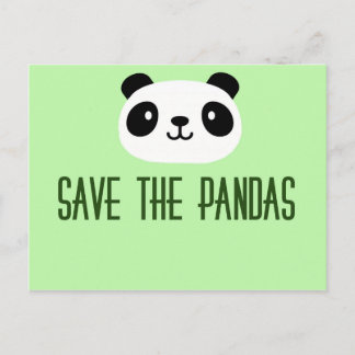 Carte Postale Sauvez Les Pandas