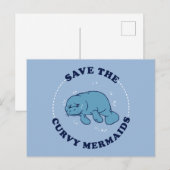 Carte Postale Sauvez Les Sirènes Courbées (Devant / Derrière)