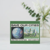 Carte Postale Sauvez nos villes (Debout devant)