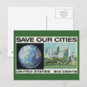 Carte Postale Sauvez nos villes (Devant / Derrière)