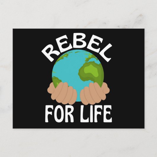 Carte Postale Sauvez notre planète Extinction Rebellion Climate (Devant)