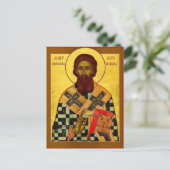 Carte Postale Sava, premier archevêque de Serbie Icône orthodoxe (Debout devant)
