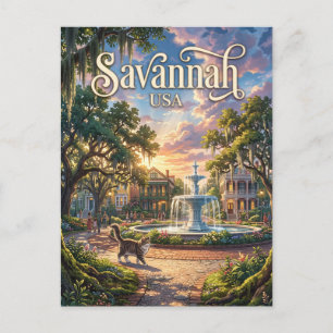 Carte Postale Savane USA