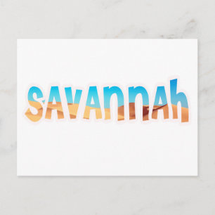 CARTE POSTALE SAVANNAH