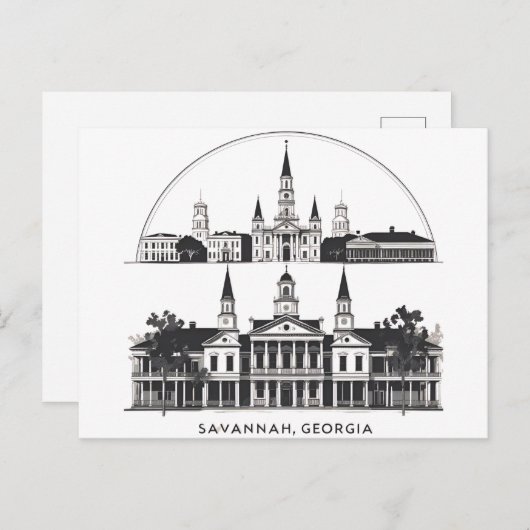 Carte Postale Savannah (Devant / Derrière)