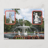 Carte Postale Savannah Forsyth Fountain Park Géorgie Photo (Devant)