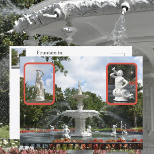Carte Postale Savannah Forsyth Fountain Park Géorgie Photo