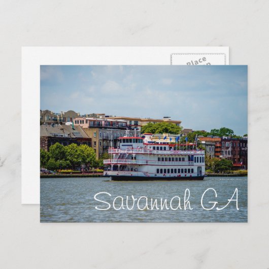 Carte Postale Savannah GA (Devant / Derrière)