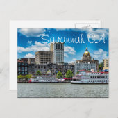 Carte Postale Savannah GA (Devant / Derrière)