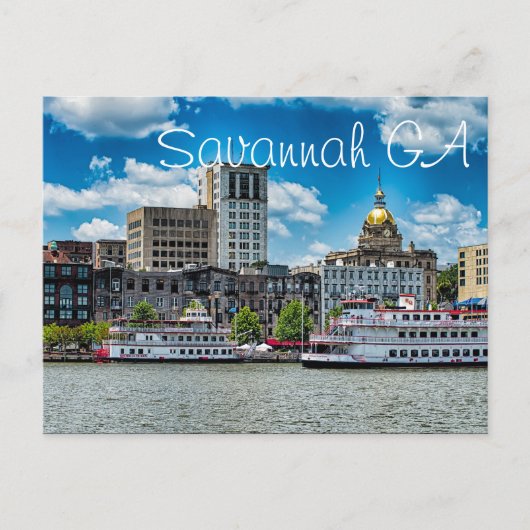 Carte Postale Savannah GA (Devant)