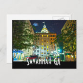Carte Postale Savannah GA (Devant / Derrière)