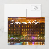 Carte Postale Savannah GA (Devant / Derrière)