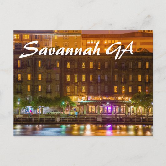 Carte Postale Savannah GA (Devant)