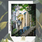 Carte Postale Savannah Georgia Historic Downtown Homes