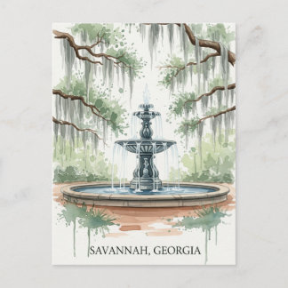 Carte Postale Savannah Georgia Postcard
