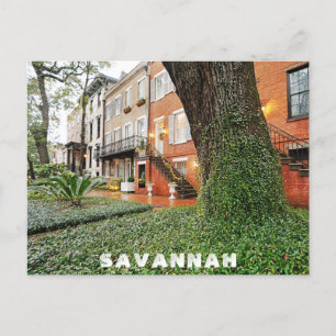 Carte Postale Savannah Georgia Southern Architecture Travel