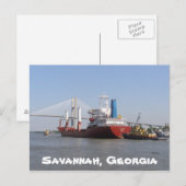 Carte Postale Savannah, Géorgie (Devant / Derrière)