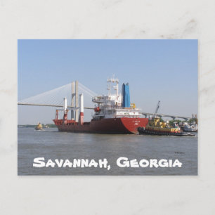 Carte Postale Savannah, Géorgie