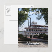 Carte Postale Savannah, Géorgie (Devant / Derrière)