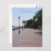 Carte Postale Savannah, Géorgie (Devant / Derrière)