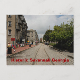 Carte Postale Savannah Géorgie historique