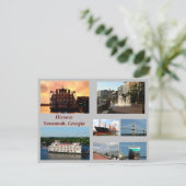 Carte postale Savannah, Géorgie Holiday (Debout devant)