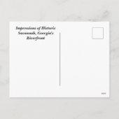 Carte postale Savannah, Géorgie Holiday (Dos)