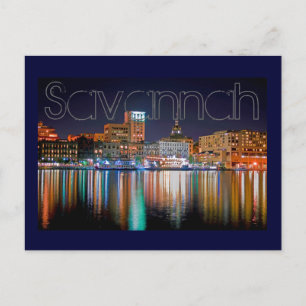 Carte Postale Savannah, Georiga, États-Unis