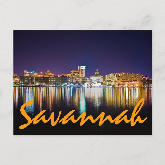 Carte Postale Savannah, Georiga, États-Unis (Devant)