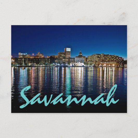 Carte Postale Savannah, Georiga, États-Unis (Devant)