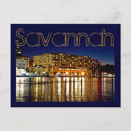 Carte Postale Savannah, Georiga, États-Unis (Devant)