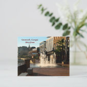 Carte Postale Savannah historique, Front de la rivière Georgia (Debout devant)