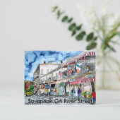 Carte Postale savannah_river_street_painting, Savannah GA Riv... (Debout devant)